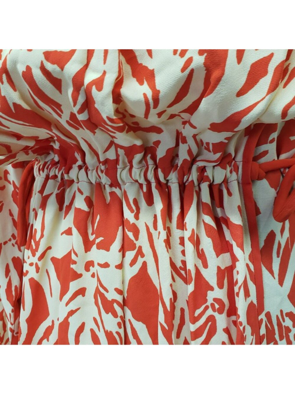 NEW Proenza Schouler $1390 Draped Floral Long Sleeve Red Yellow Maxi Dress - Picture 15 of 16